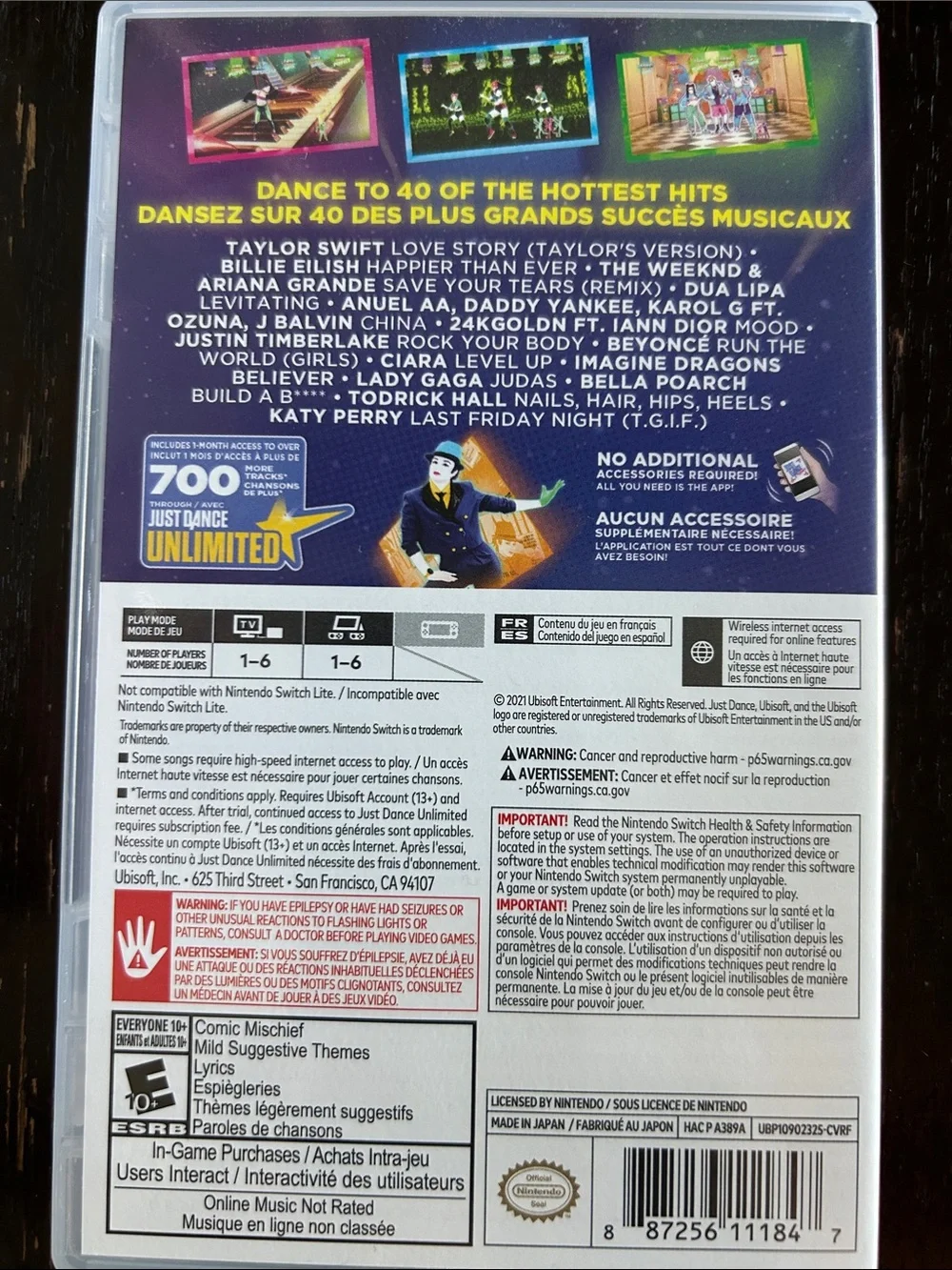 Nintendo Switch Just Dance 2022